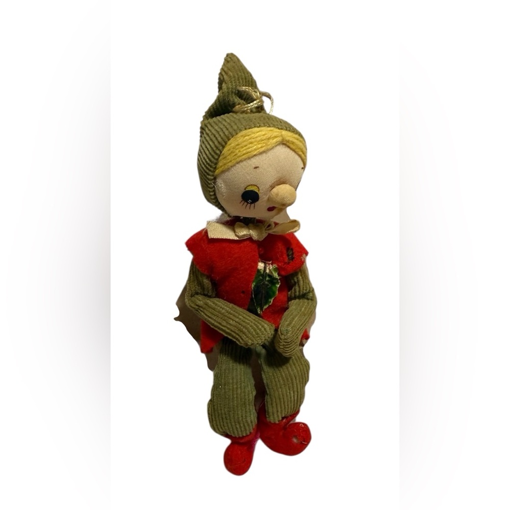 Vintage Christmas Elf Pixie Doll/Ornament 1950s | made in Japan